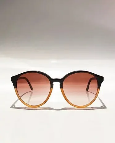 2000s STELLA McCARTNEY ROUND AMBER BEIGE SUNGLASSES