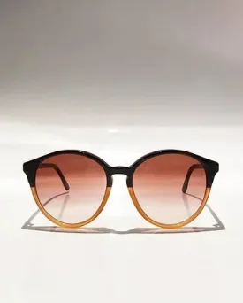 2000s STELLA McCARTNEY ROUND AMBER BEIGE SUNGLASSES