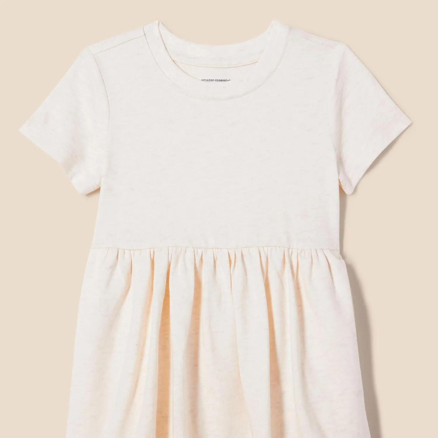 Amazon Essentials Girls and Toddlers' Short Sleeve Jersey Dress, Pack of 3