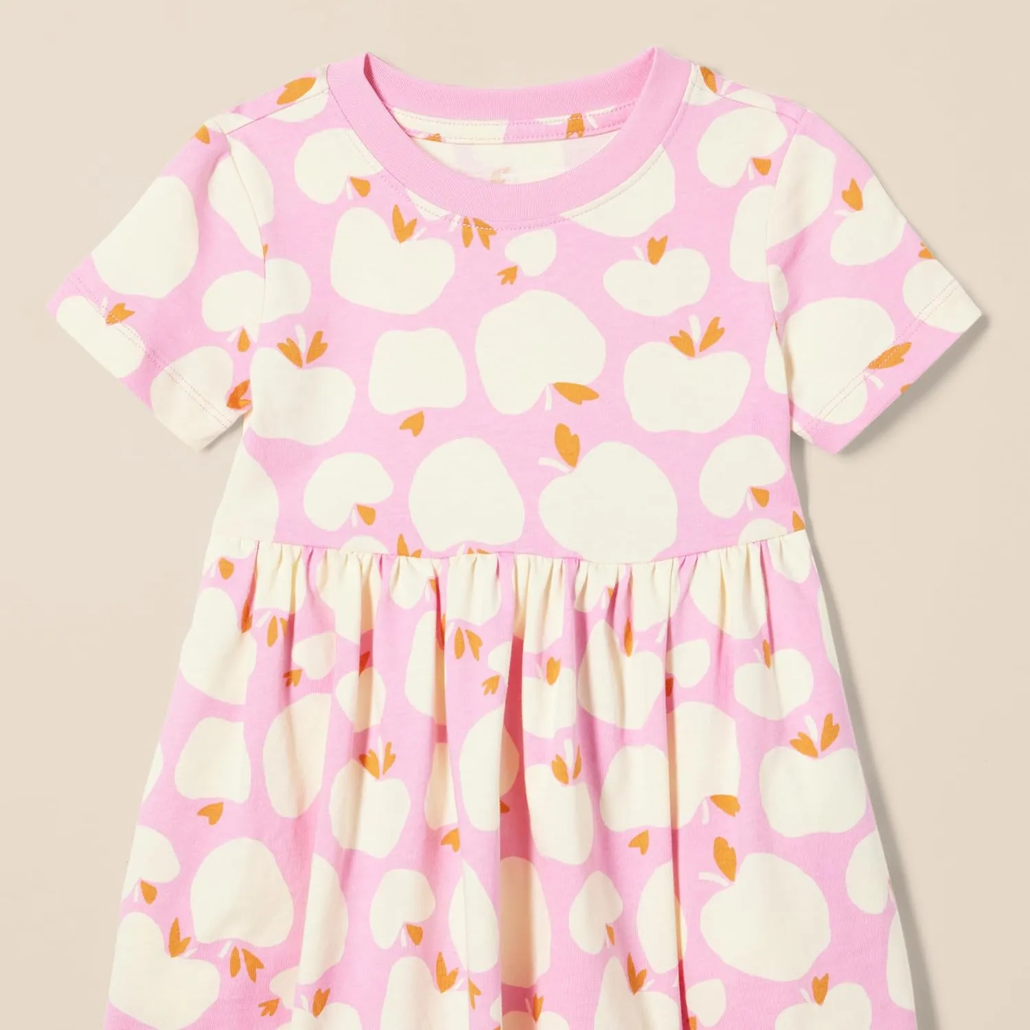Amazon Essentials Girls and Toddlers' Short Sleeve Jersey Dress, Pack of 3