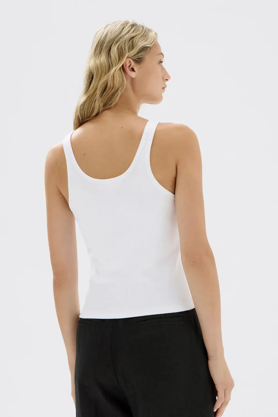 Assembly Label - Drew Rib Tank (White)