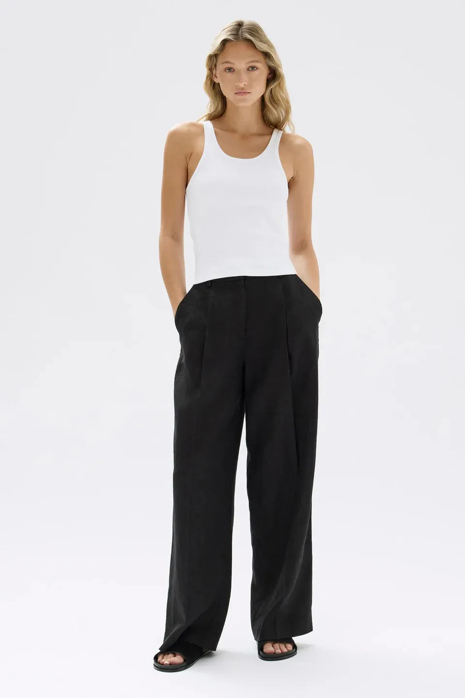 Assembly Label - Drew Rib Tank (White)