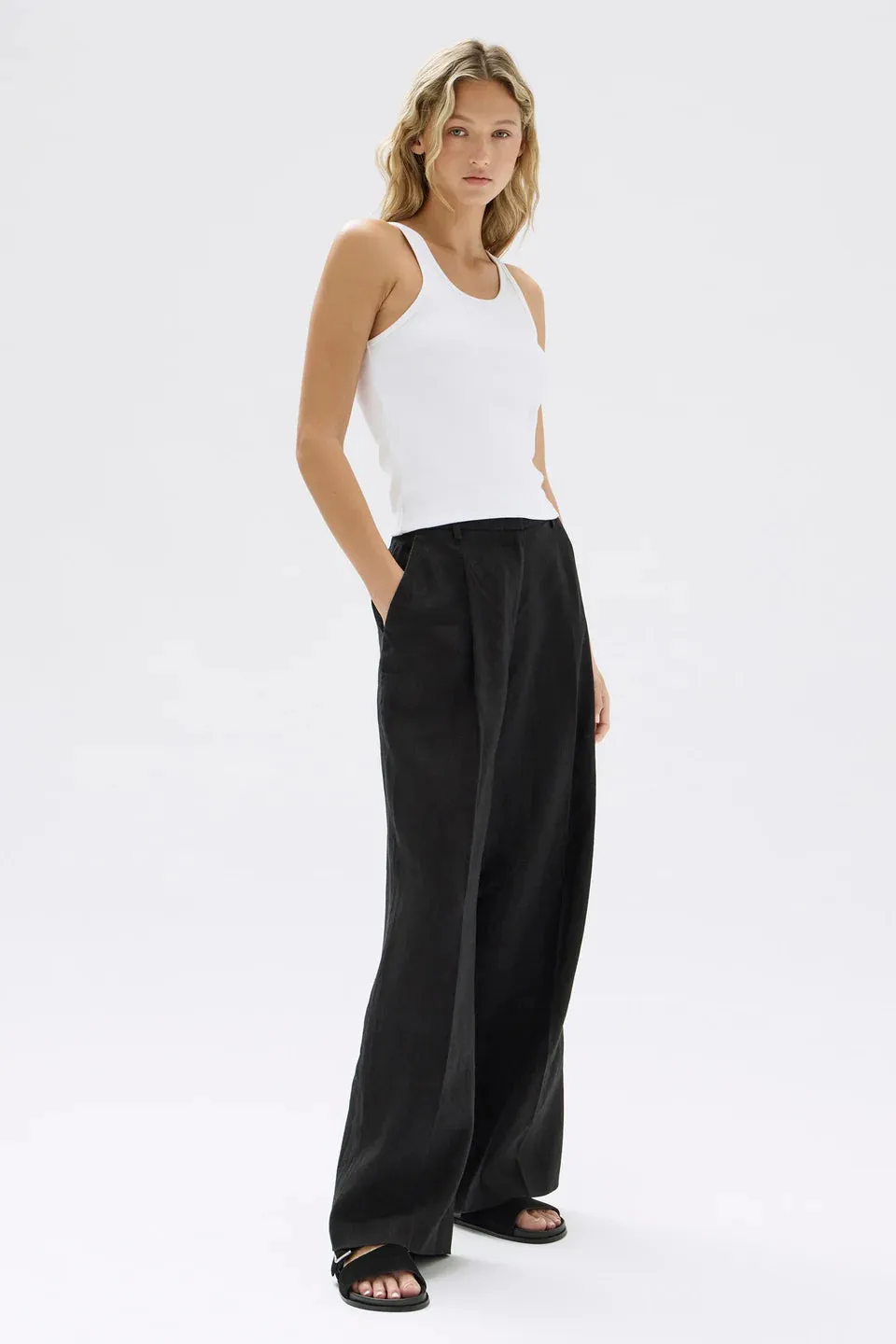 Assembly Label - Drew Rib Tank (White)
