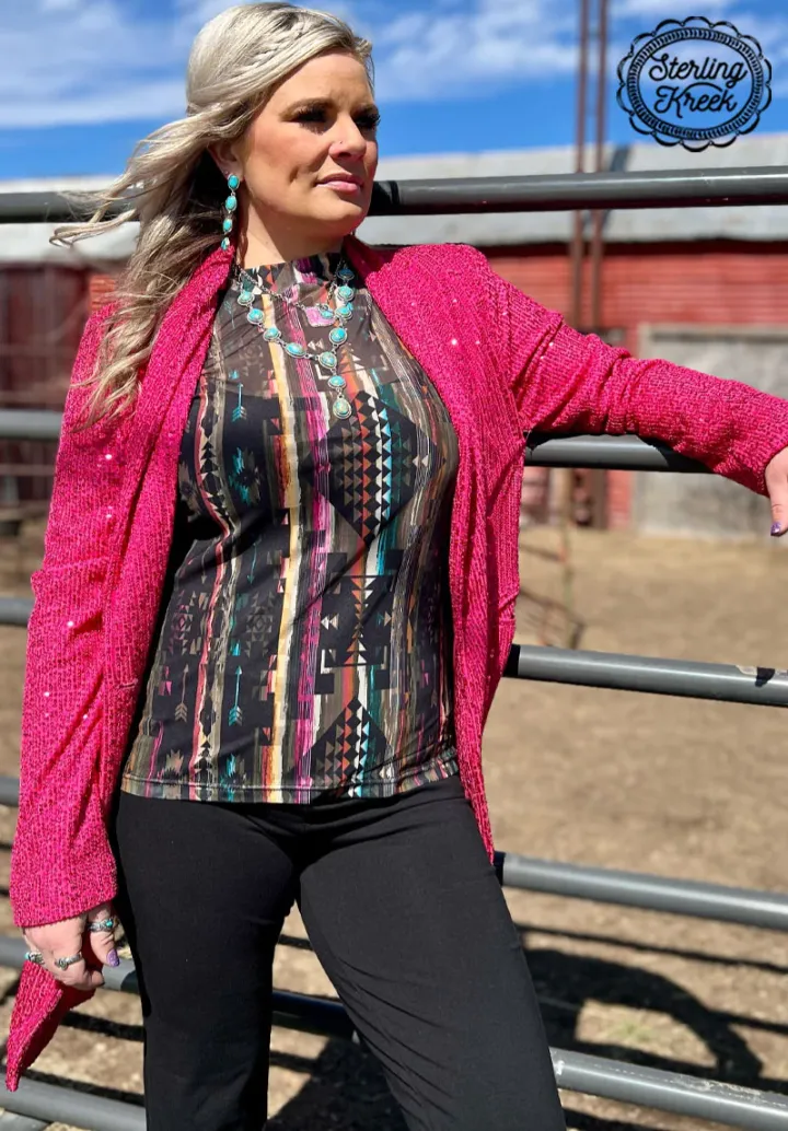 Aztec Warrior Mesh Top