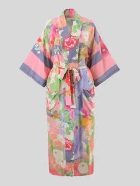 beautiful party wear Long Printed Short Sleeves kimono jacket