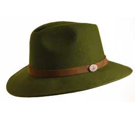 Clancy Wool Felt Hat In Loden Green