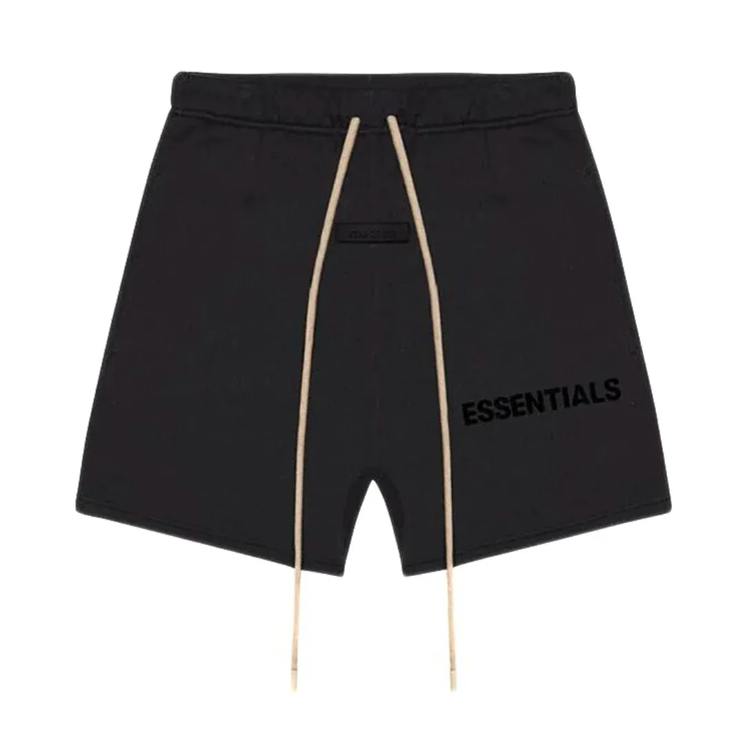 Fear Of God Essentials Jet Black Sweat Shorts