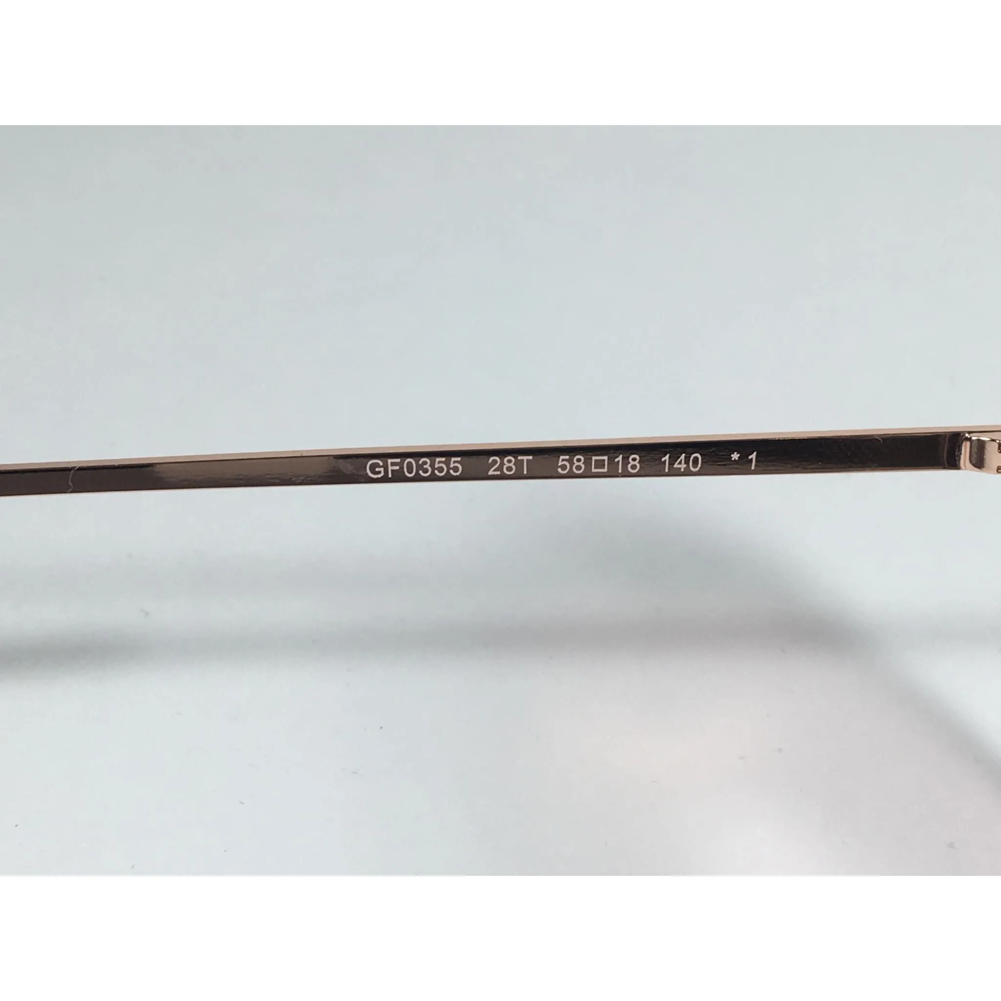 Guess Round Pearl Sunglasses Rose Gold Metal Frame Pink Lens GF0355 28T