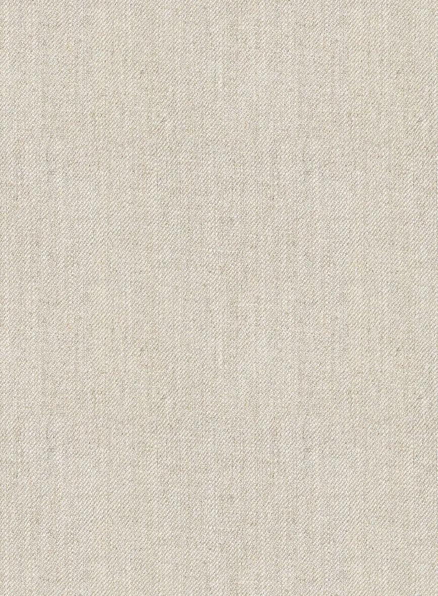 Heavy Linen Beige Pants