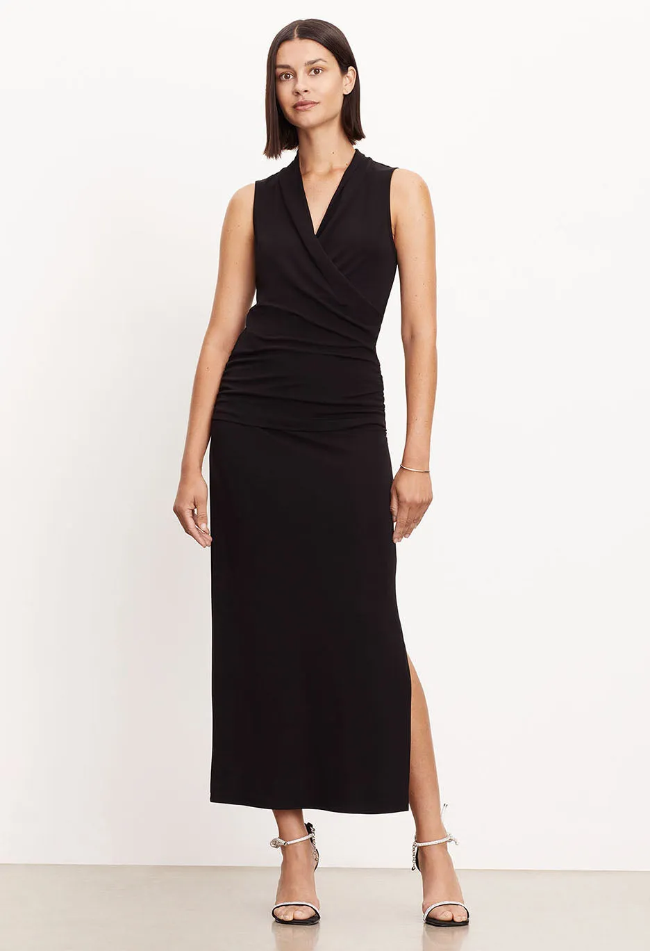 Hilton Matte Jersey Midi Skirt
