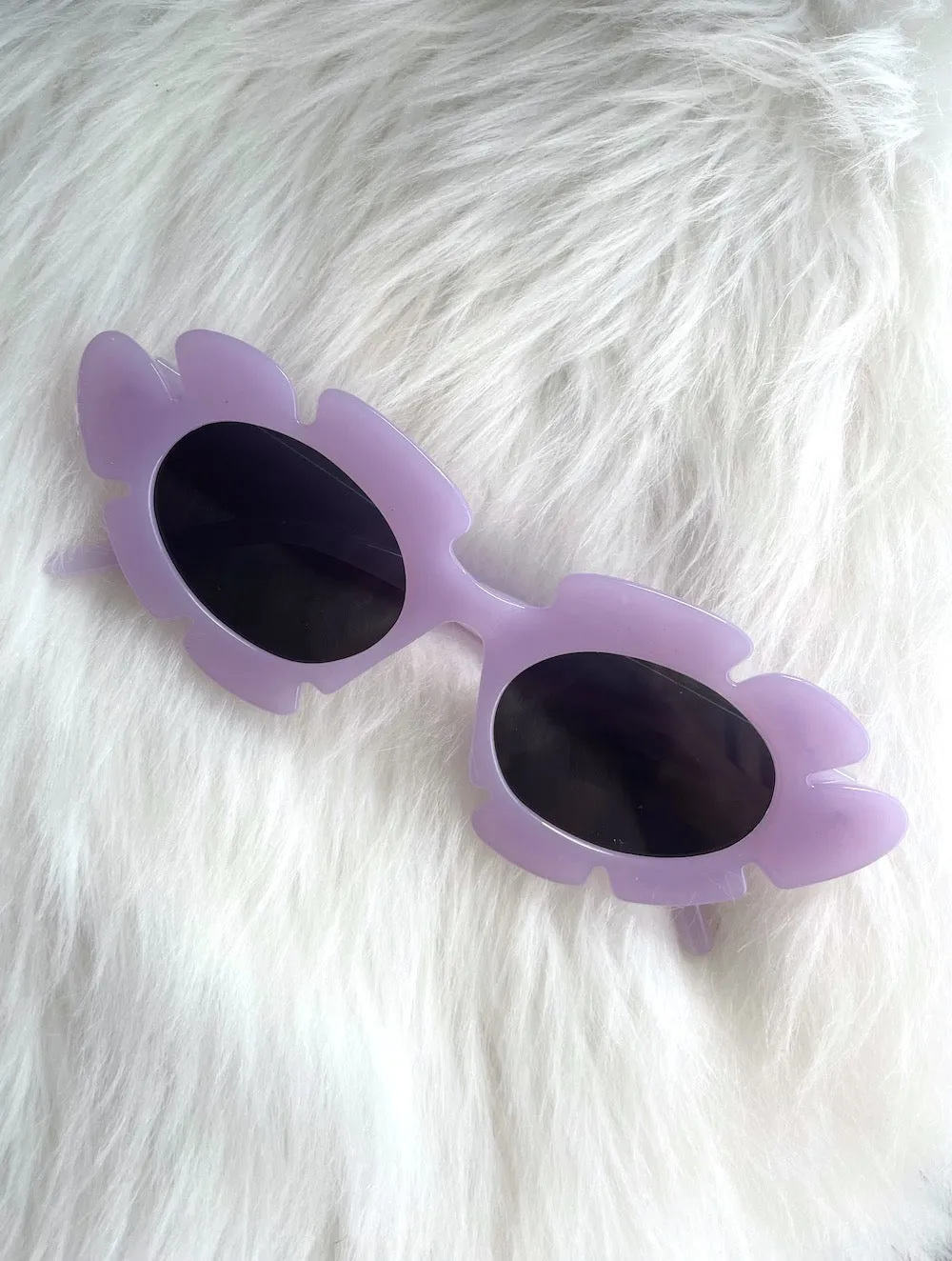 In Bloom Purple Flower Sunglasses