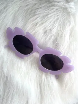 In Bloom Purple Flower Sunglasses