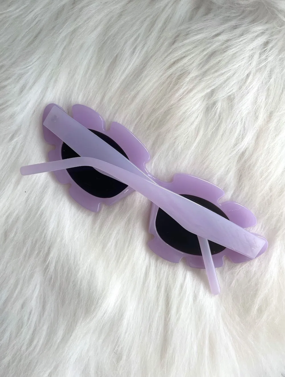 In Bloom Purple Flower Sunglasses