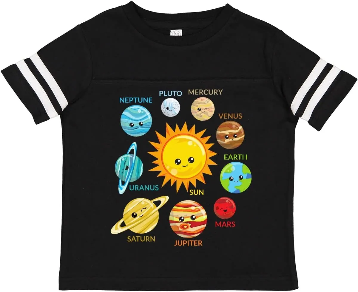 inktastic Cute Planets, Solar System, Space, Cosmos, Galaxy Toddler T-Shirt