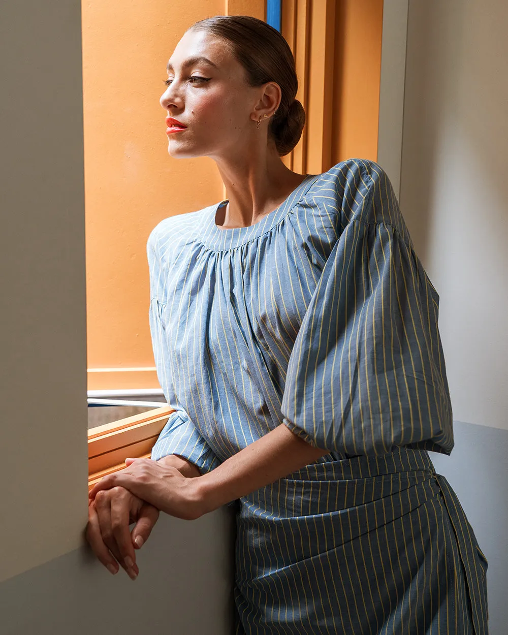 Laurent Blouse - Voile Stripe