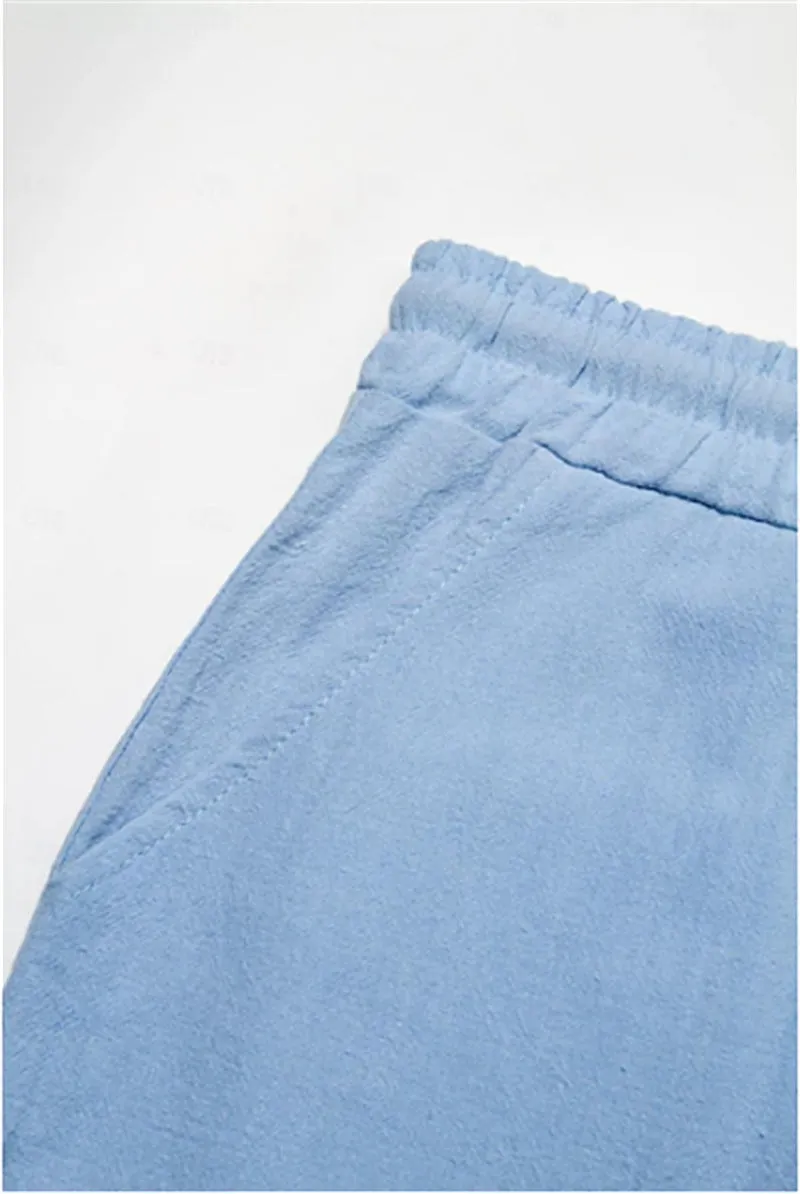 Men's Bermuda Shorts with Drawstring and Pockets