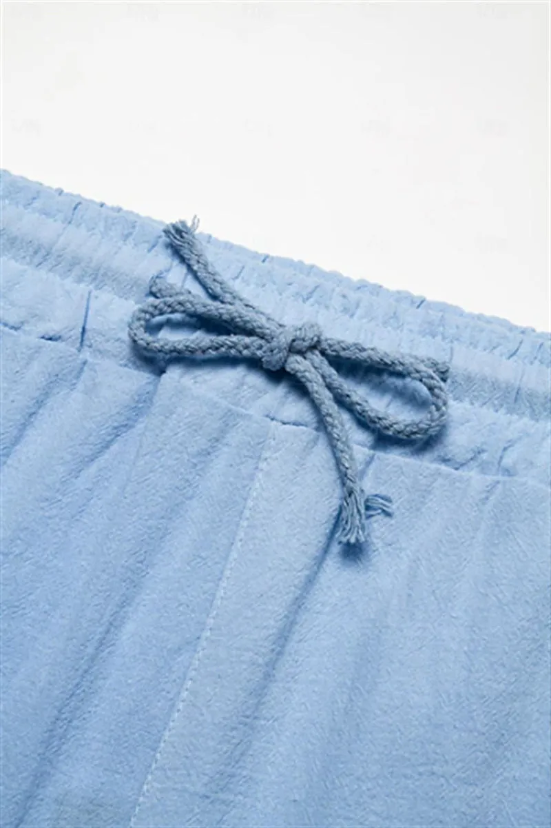 Men's Bermuda Shorts with Drawstring and Pockets