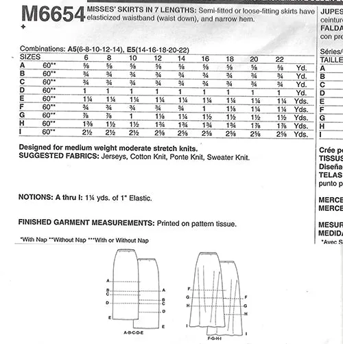 Pattern: McCall's 6654