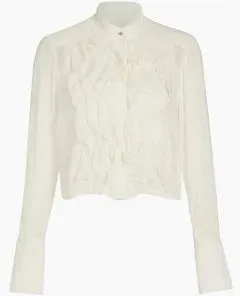 Patti Ruffle button down