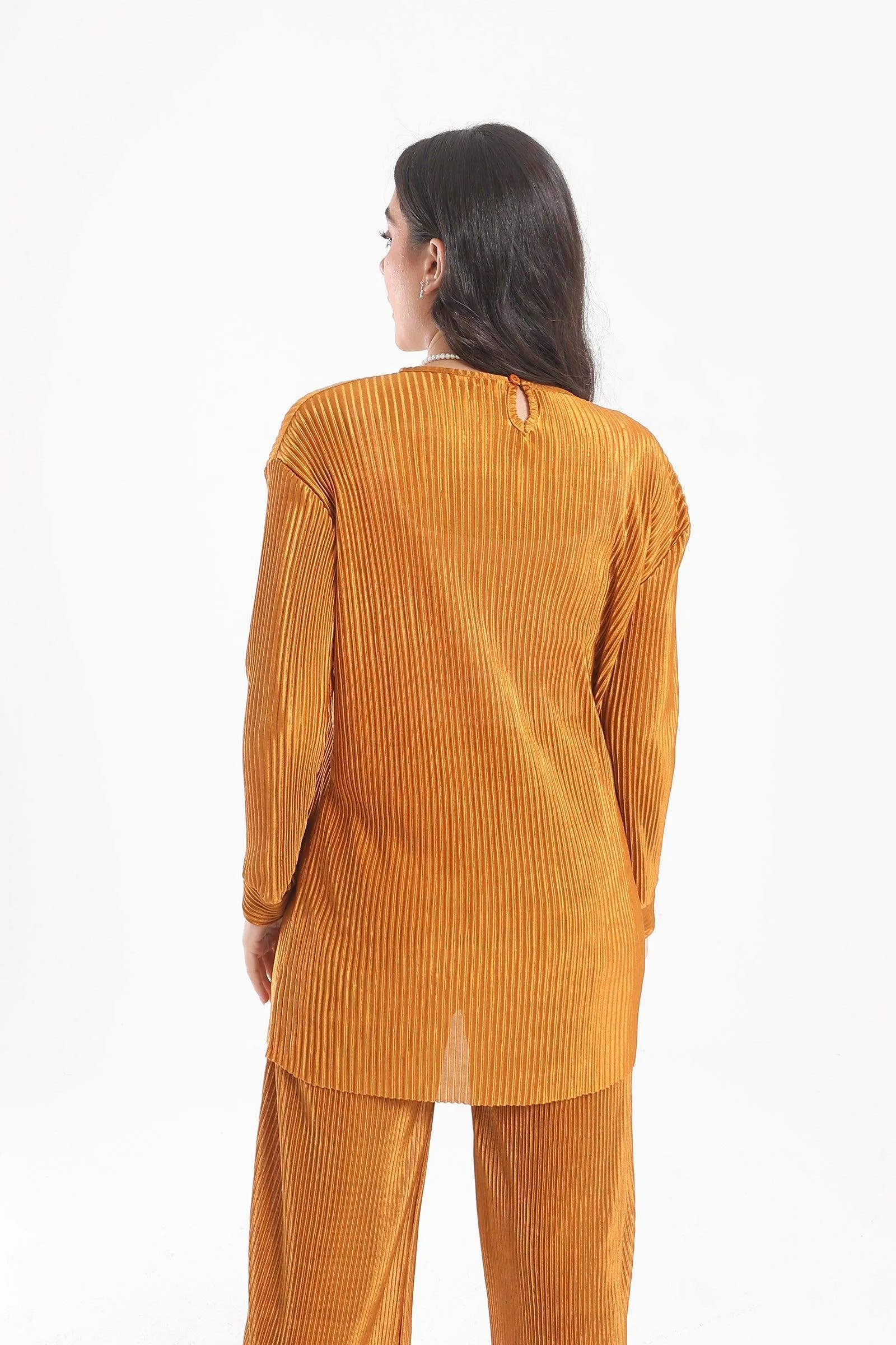 Ribbed Voile Blouse