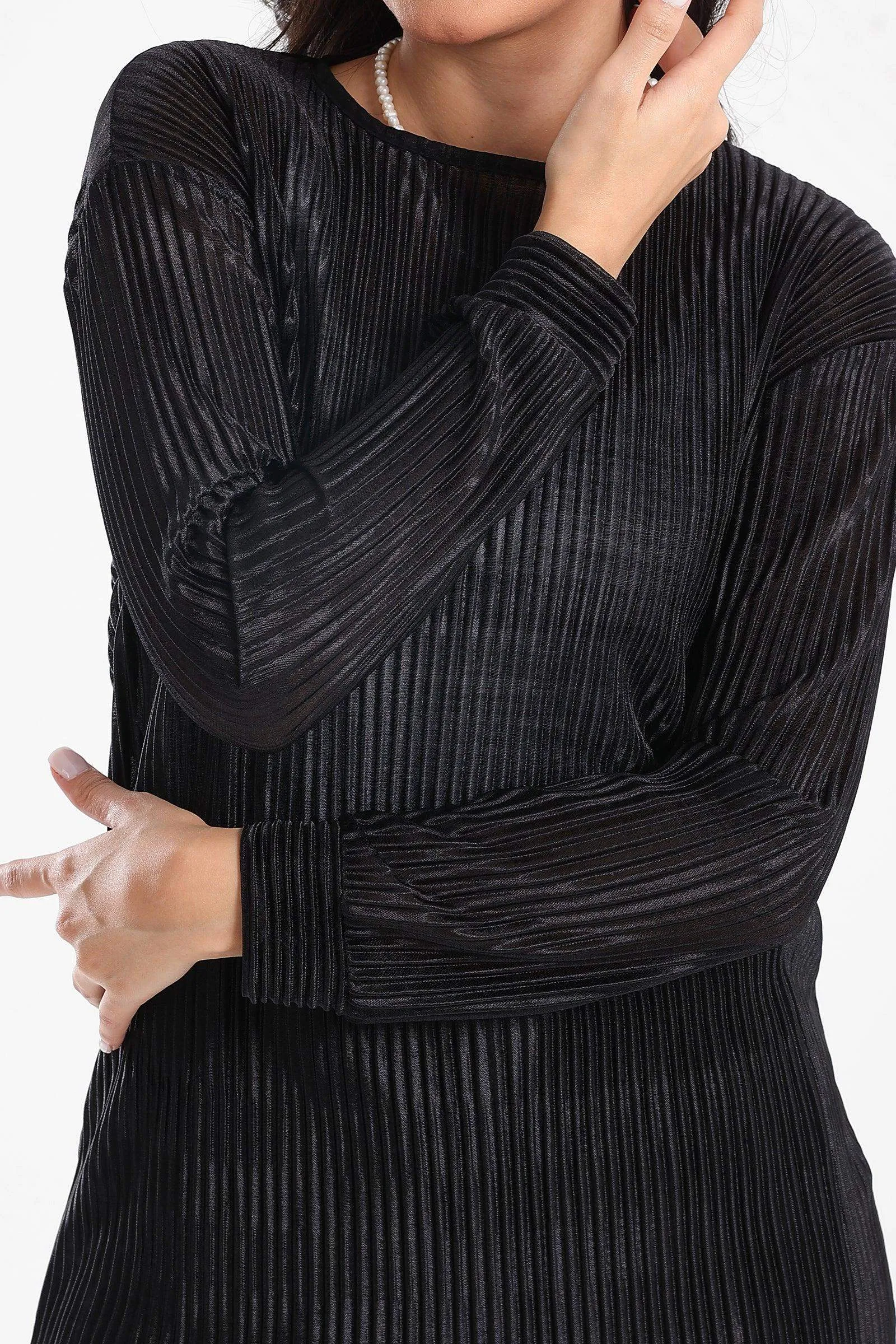 Ribbed Voile Blouse