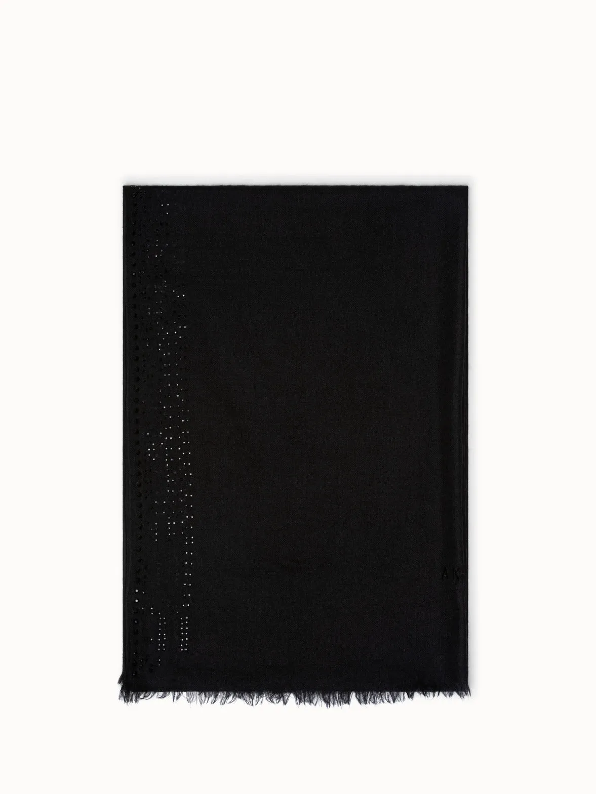 Scarf Cashmere Silk Punch Card Print