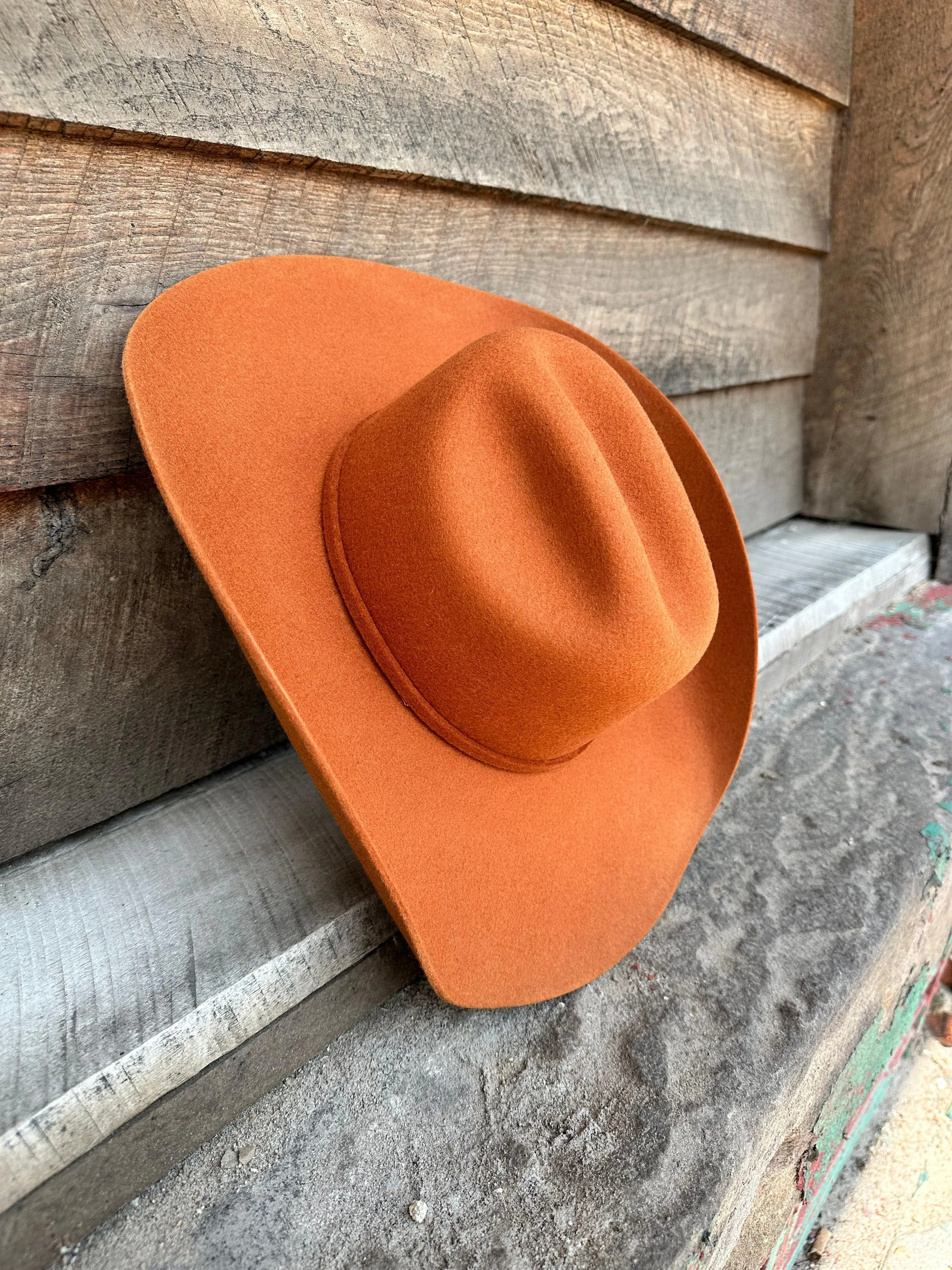 Serratelli Mesa Rust Pure Wool Cowboy Hat