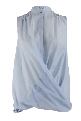 Sleeveless Voile Twist Blouse