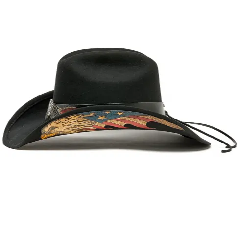 Stampede Western Felt 100X Wool Hat - American Bald Eagle USA