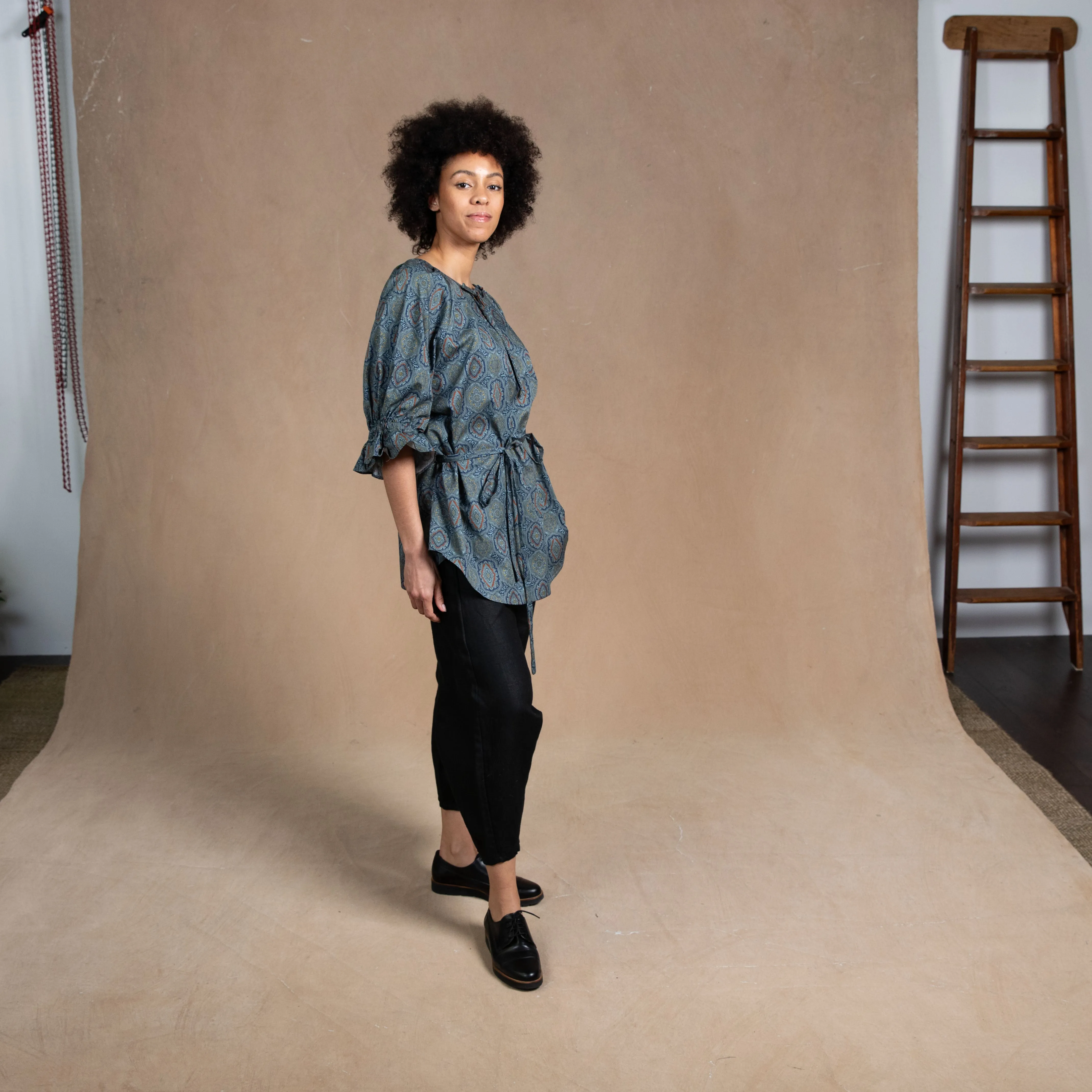 Tokyo Black Linen Trouser