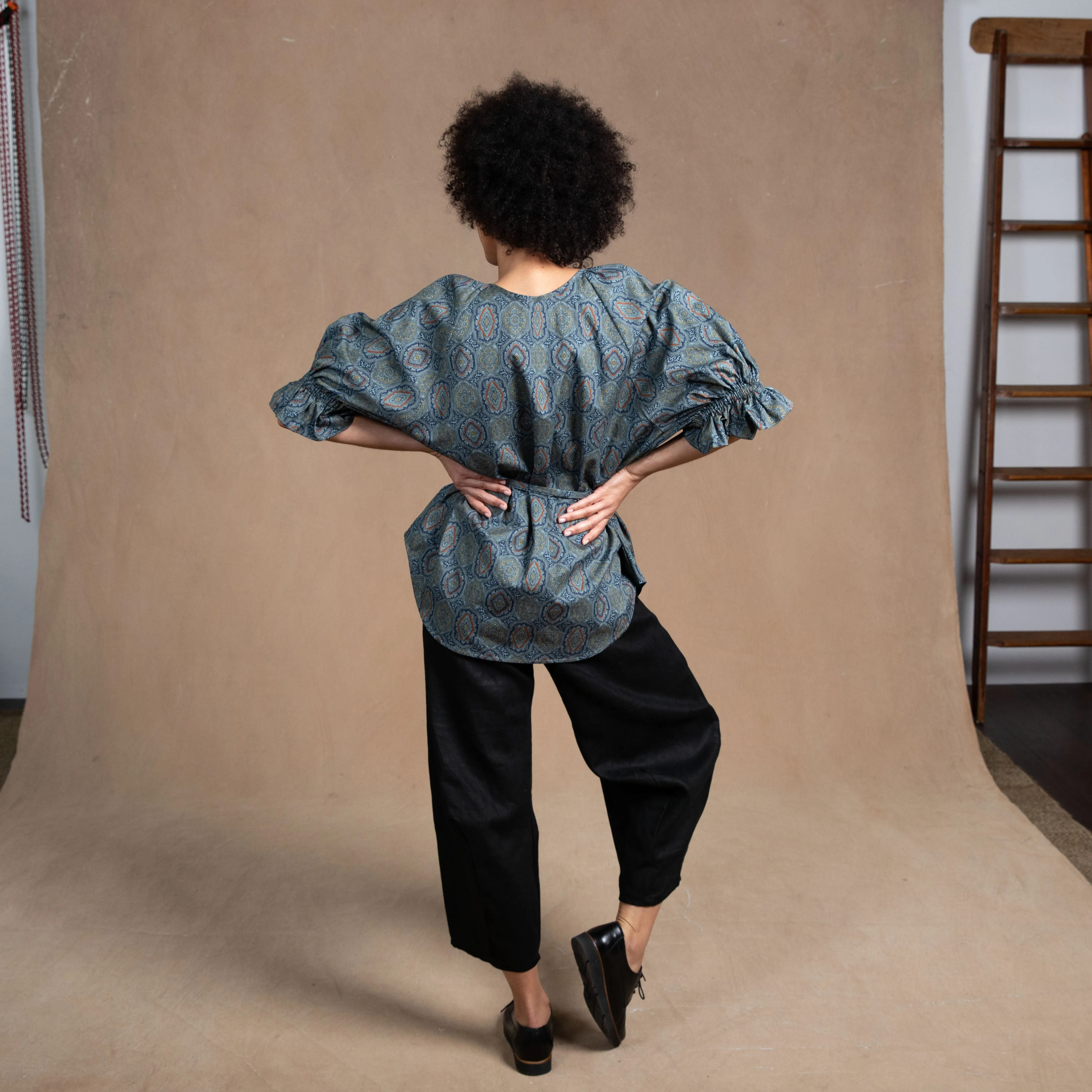 Tokyo Black Linen Trouser