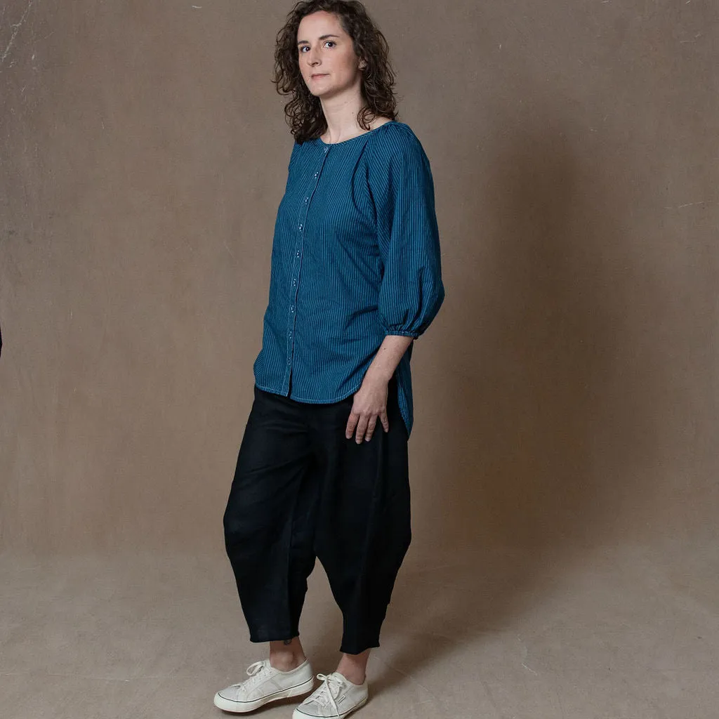 Tokyo Black Linen Trouser