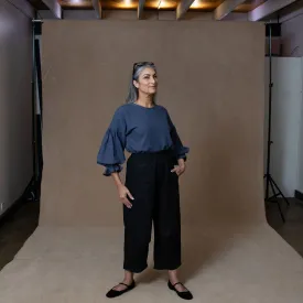 Tokyo Black Linen Trouser