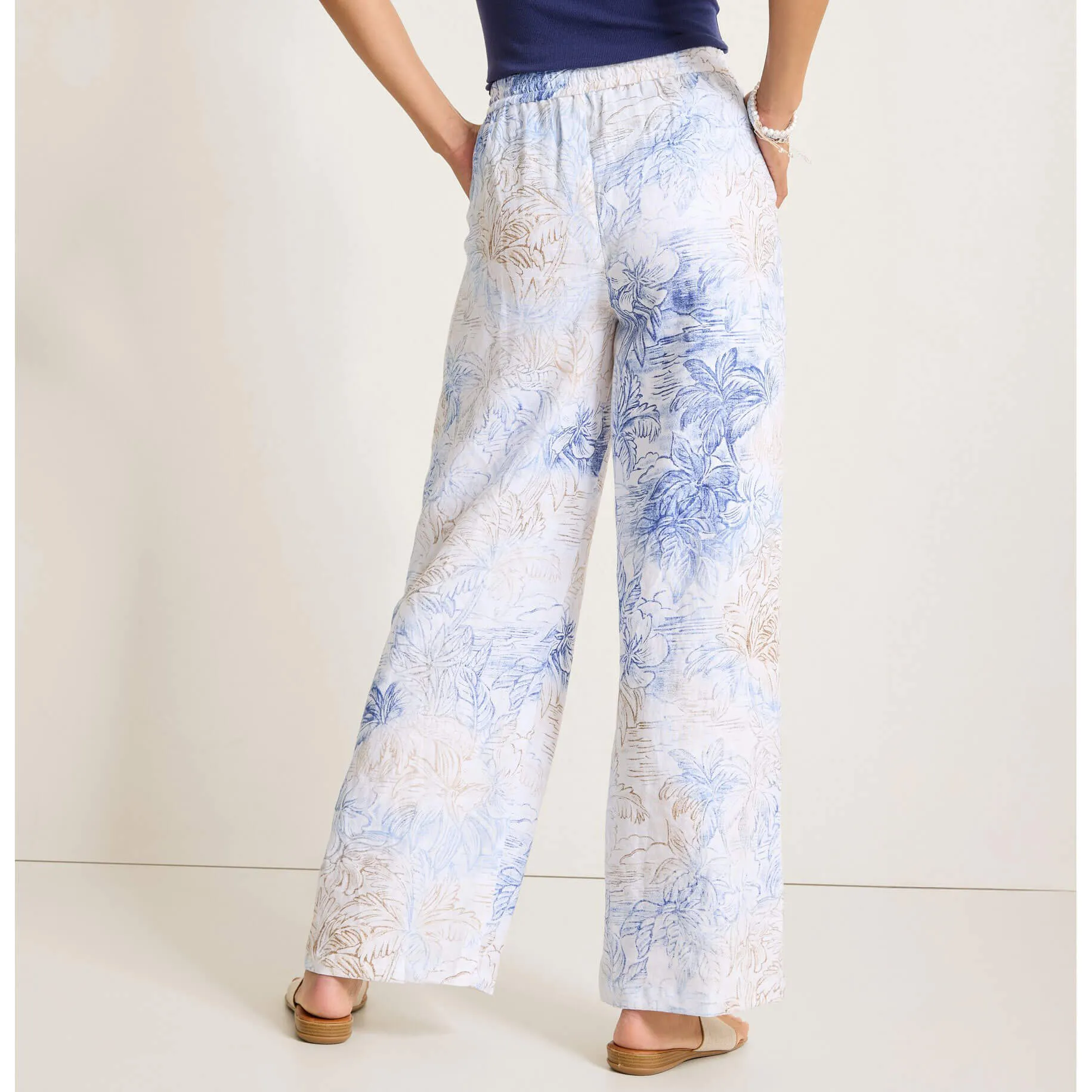Tommy Bahama Women's Dolce Bay Easy Linen Pants - White