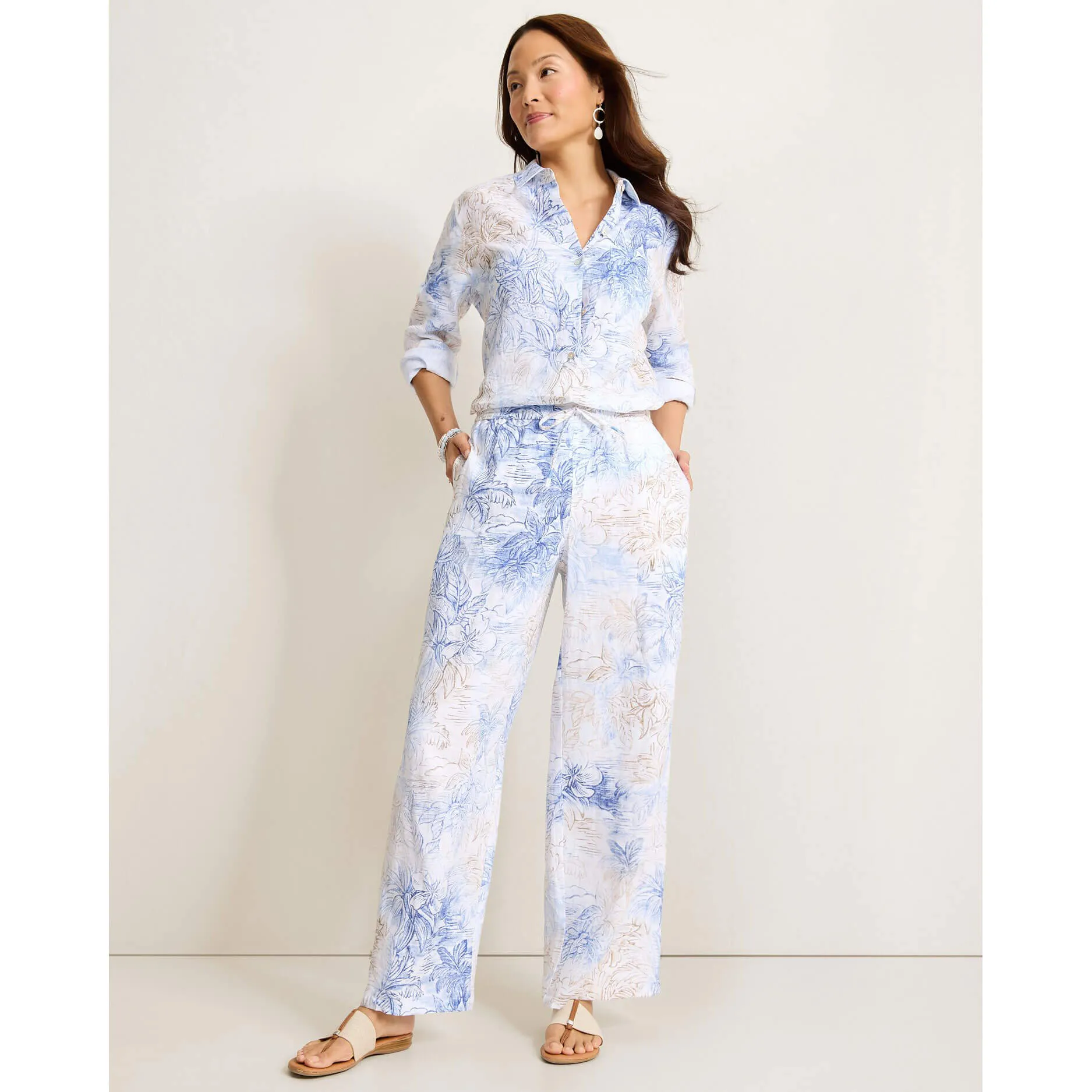 Tommy Bahama Women's Dolce Bay Easy Linen Pants - White
