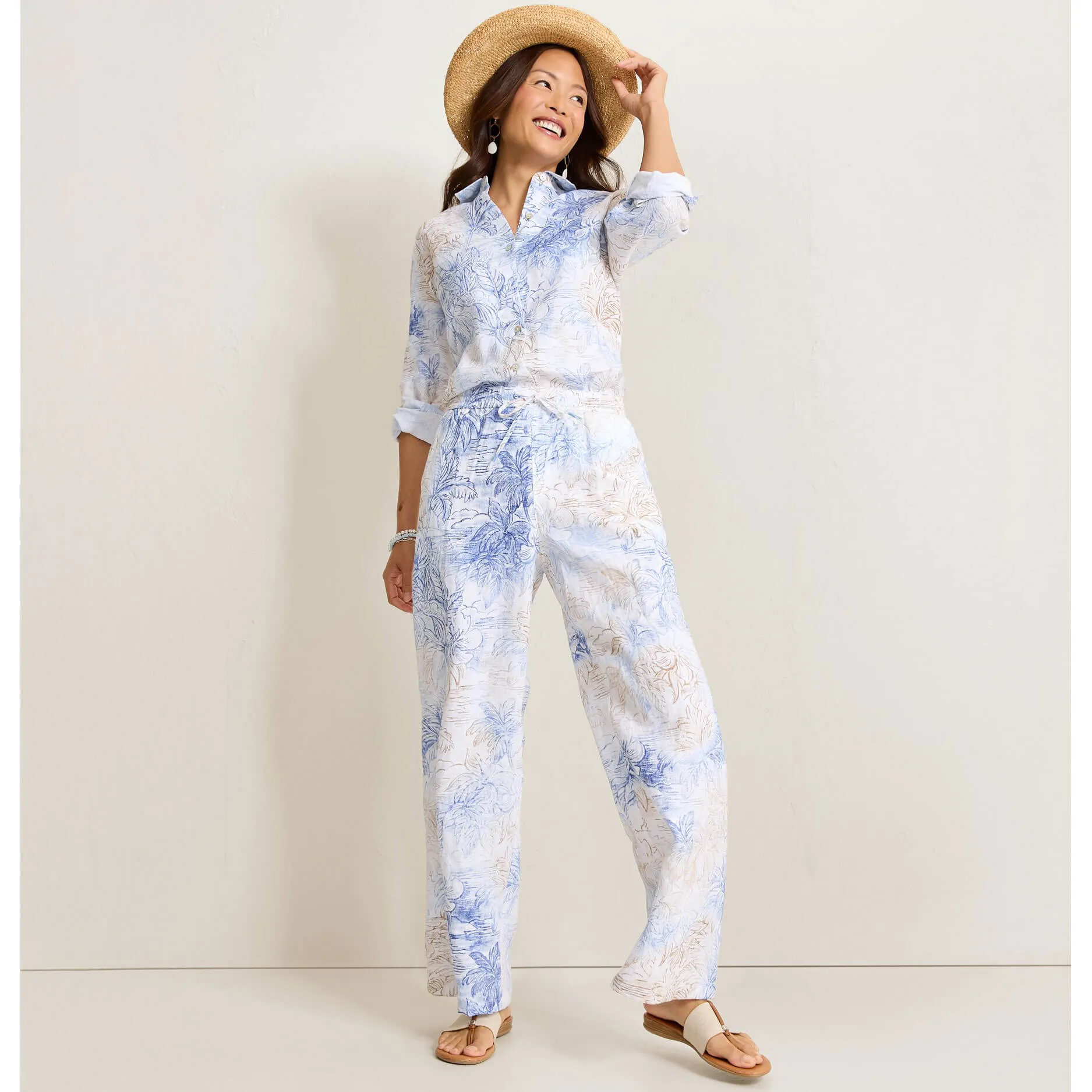 Tommy Bahama Women's Dolce Bay Easy Linen Pants - White