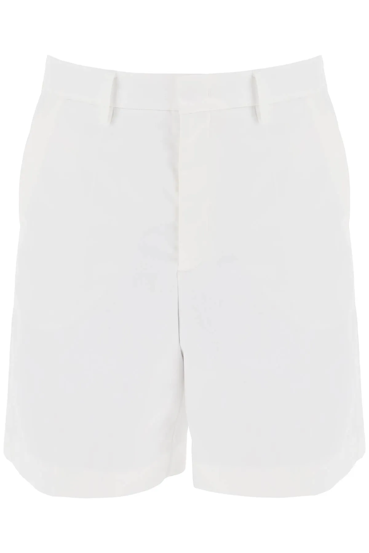 Valentino garavani bermuda in popeline di cotone 4V0RDD129SF BIANCO