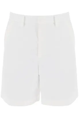Valentino garavani bermuda in popeline di cotone 4V0RDD129SF BIANCO