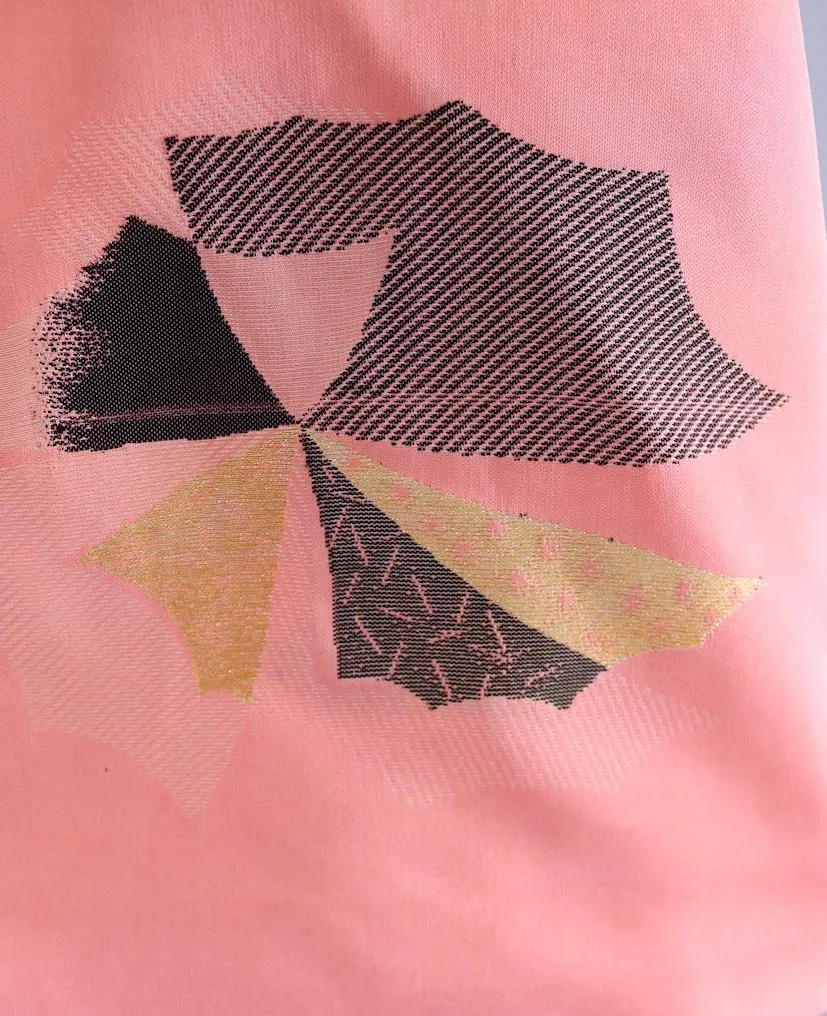 Vintage Kimono Cardigan / Salmon Pink