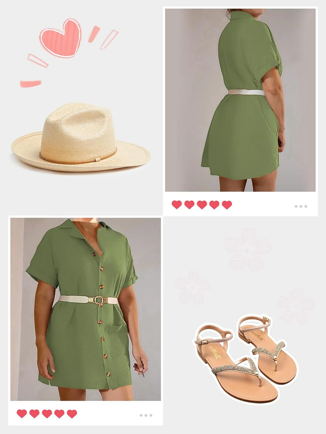 ZAFUL Women's 2025 Summer Button Down Dress Pockets Short Sleeves V-Neck Collar Vacation Beach Cotton T Shirt Dresses