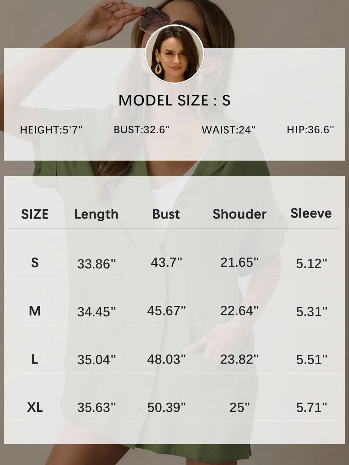 ZAFUL Women's 2025 Summer Button Down Dress Pockets Short Sleeves V-Neck Collar Vacation Beach Cotton T Shirt Dresses